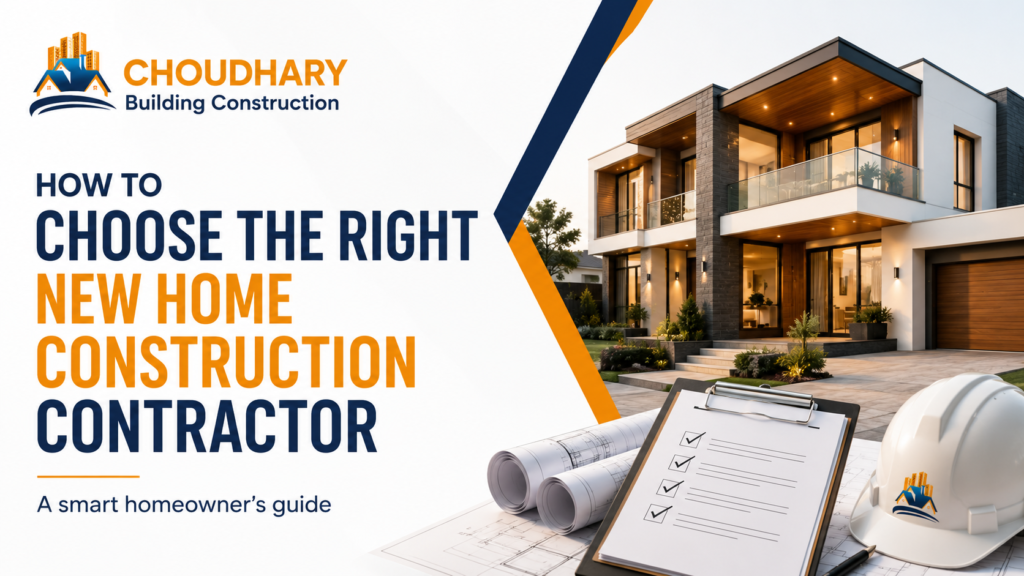 How to Choose the Right New Home Construction Contractor