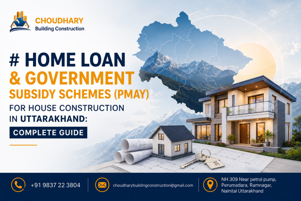 Home Loan and Government Subsidy Schemes (PMAY) for House Construction in Uttarakhand: Complete Guide