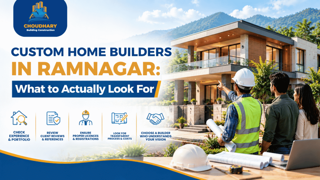 Custom Home Builders in Ramnagar: What to Actually Look For