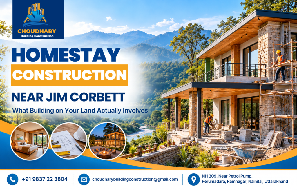 Homestay Construction Near Jim Corbett